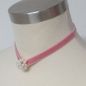 Preview: Choker aus Samt mit Perlen-Ball