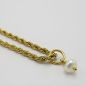 Preview: vergoldete Edelstahlkette mit Süßwasserperle