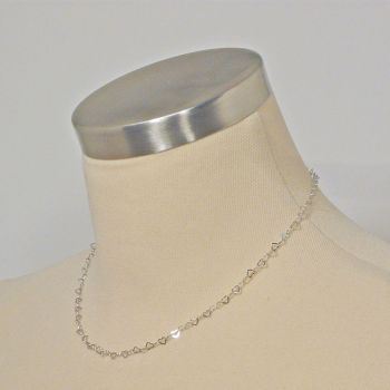 925 Silber Kette Verschluss mit Süßwasserperle