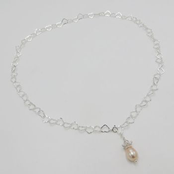 925 Silber Herzkette