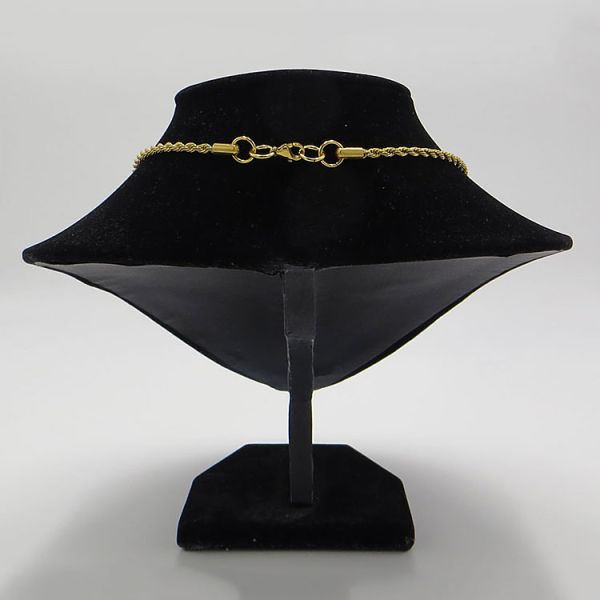 Basis-Kette aus Edelstahl vergoldet mit Süßwasserperle